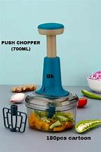 Deep Store Food & Vegetable Chopper With 3 Blades and 1 Plastic Whisker,Manual Chopper,850ml,pack of 1