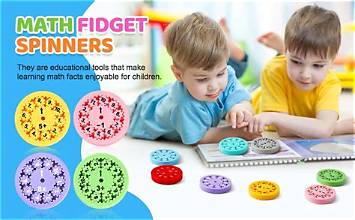 MATH FIDGET SPINNER ( 9 PCS SET) (ST-102)